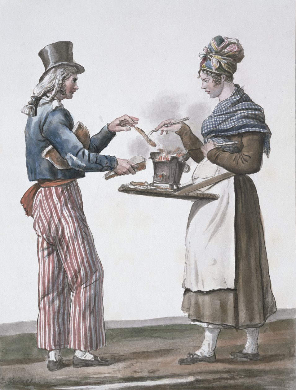 Pølseselgeren av Antoine Charles Horace Vernet