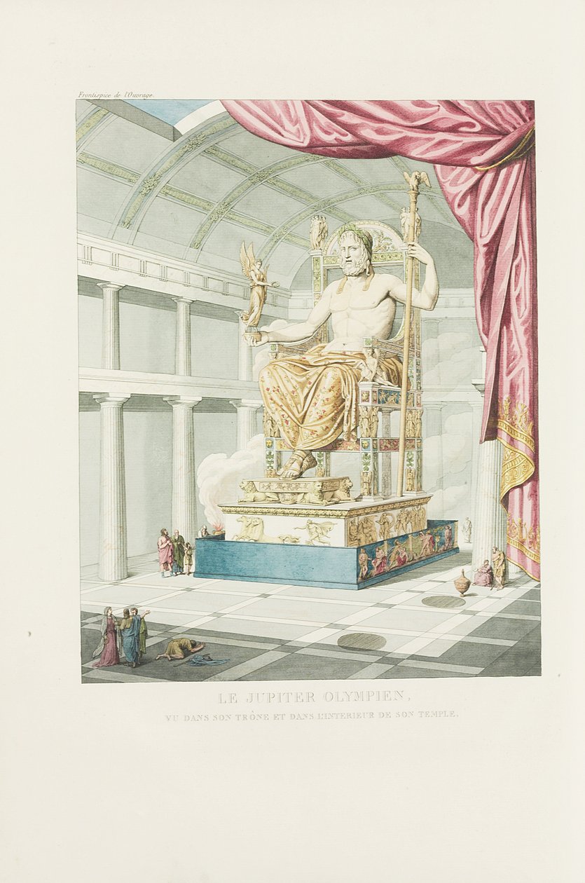 The Olympian Jupiter: eller The Art of Ancient Sculpture, frontispice av Antoine Chrysostome Quatremère de Quincy