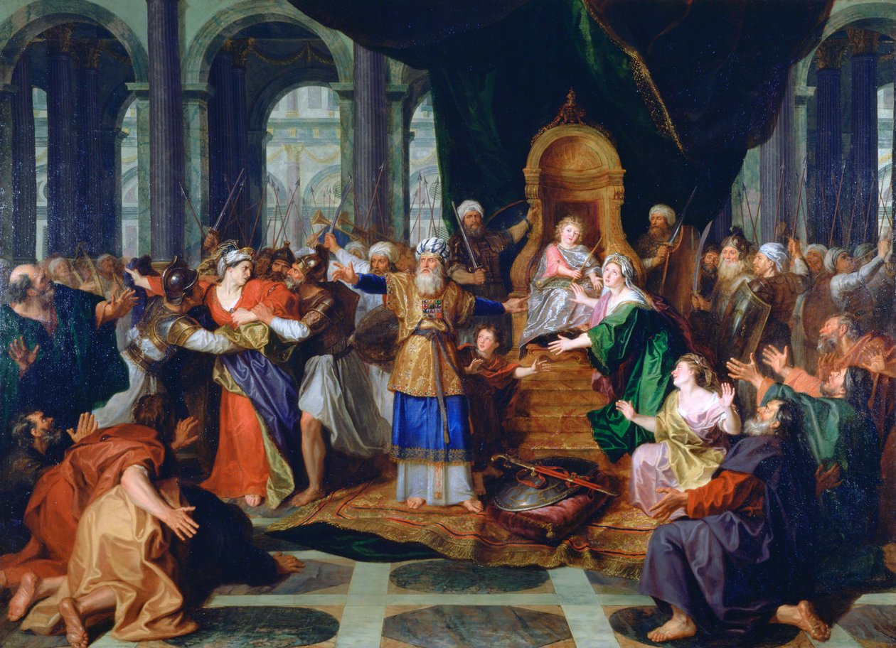 Athaliah utvist fra tempelet, malt før 1697 av Antoine Coypel