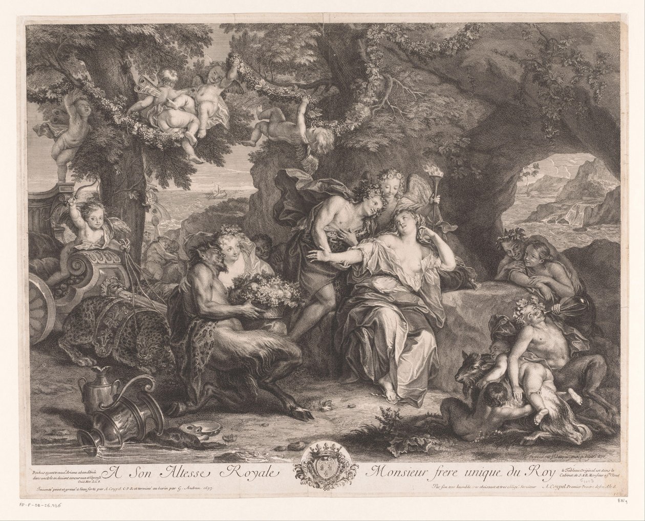 Bacchus og Ariadne av Antoine Coypel