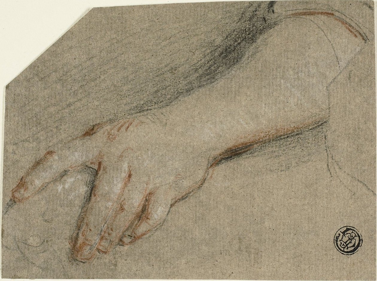 Håndpeking og underarm av Antoine Coypel