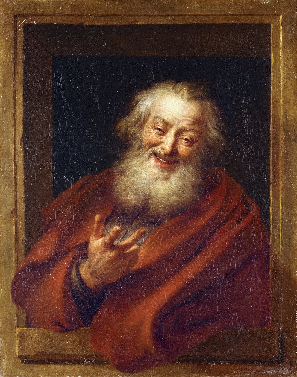 The Cheerful Demokritus, 1700-tallet av Antoine Coypel
