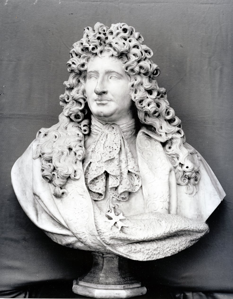 Byste av Jules Hardouin Mansart (1646-1708) 1698 (marmor) av Antoine Coysevox