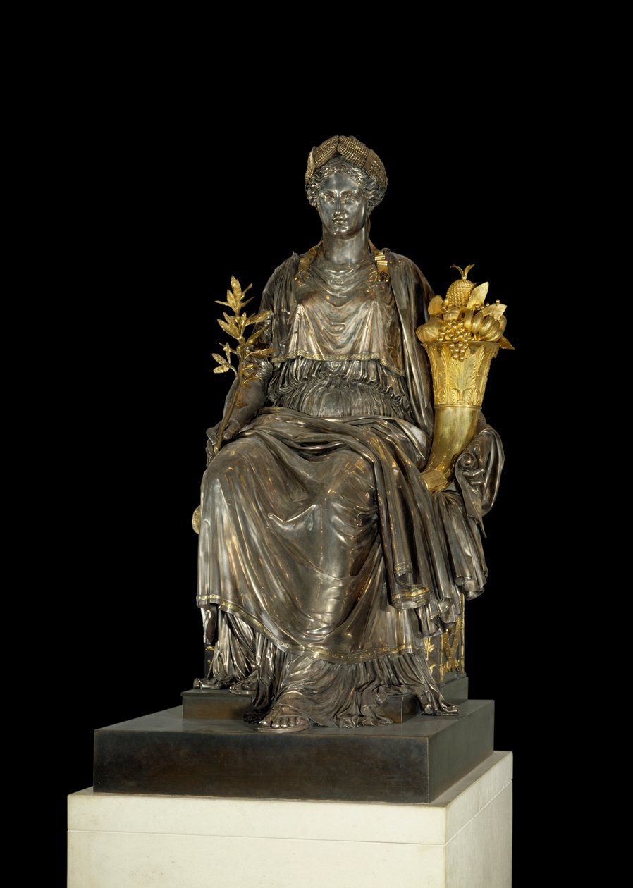 La Paix Sølv- og bronseskulptur av Antoine Denis Chaudet (1763-1810) og Louis Jean Baptiste Cheret (1760-1832) fra Salon de la Paix ved Palais des Tuileries. Paris, Louvre-museet. av Antoine Denis Chaudet