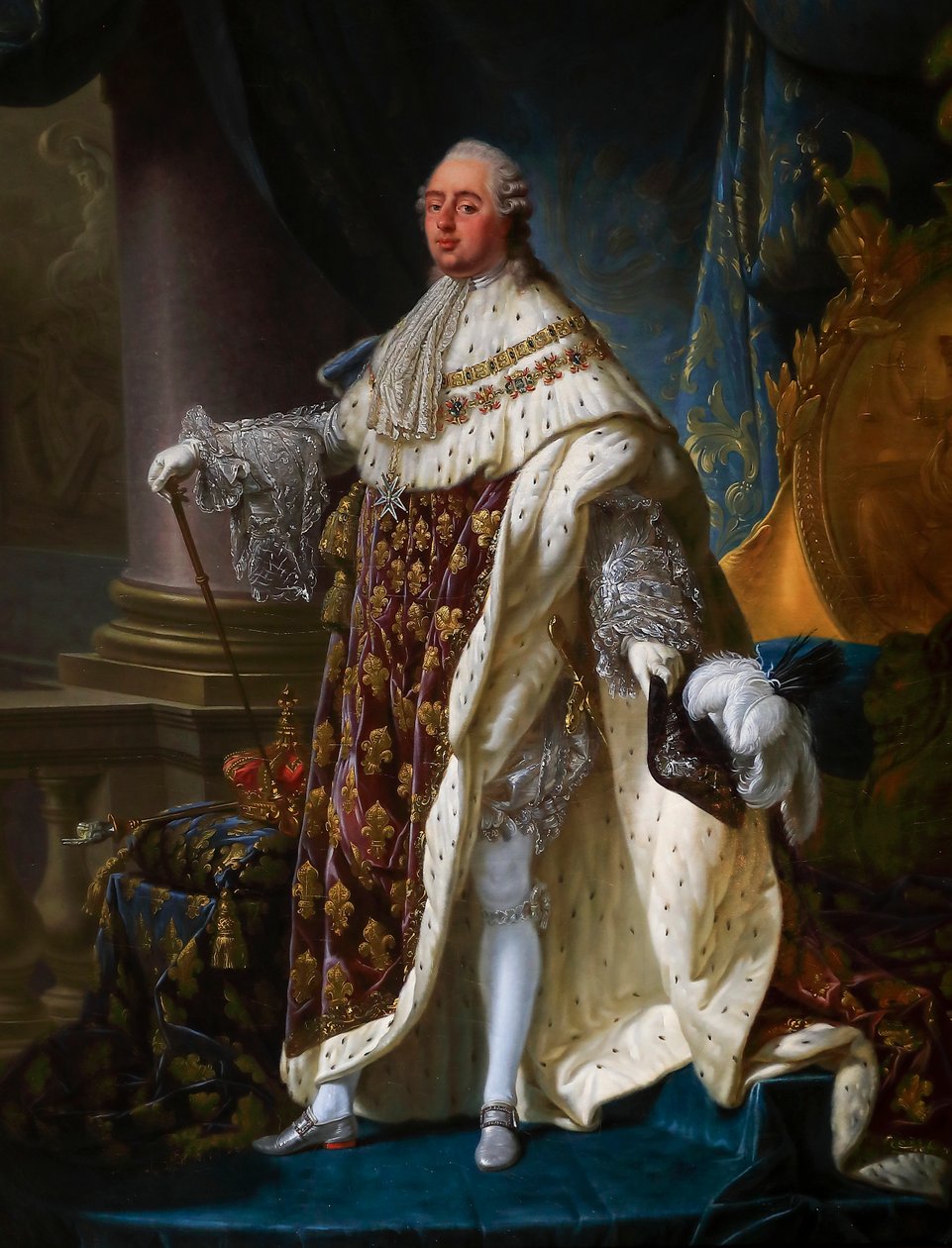 Louis XVI, i kroningsdrakt av Antoine François Callet
