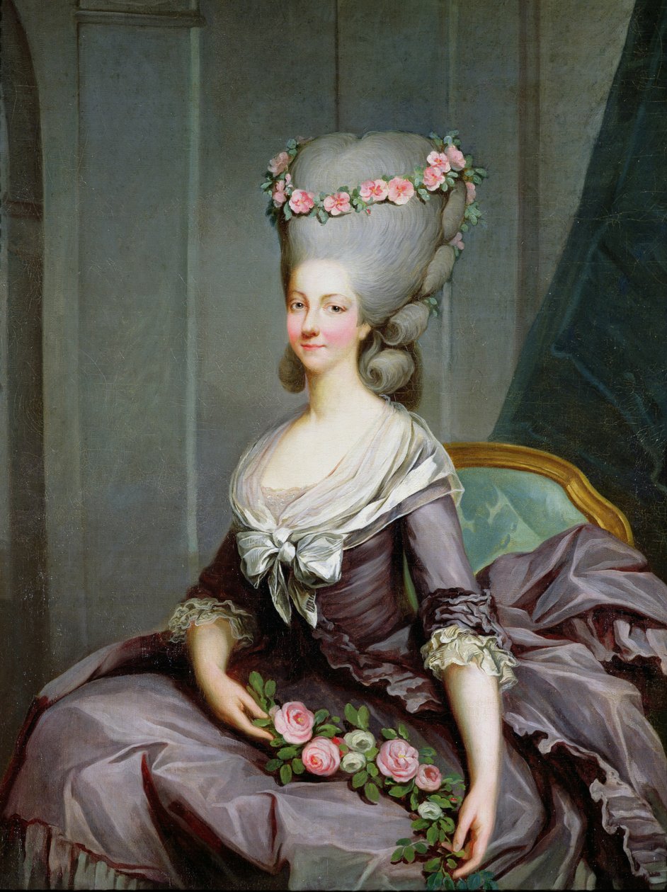 Marie-Therese de Savoie-Carignan (1749-92) Prinsesse av Lamballe (olje på lerret) av Antoine François Callet