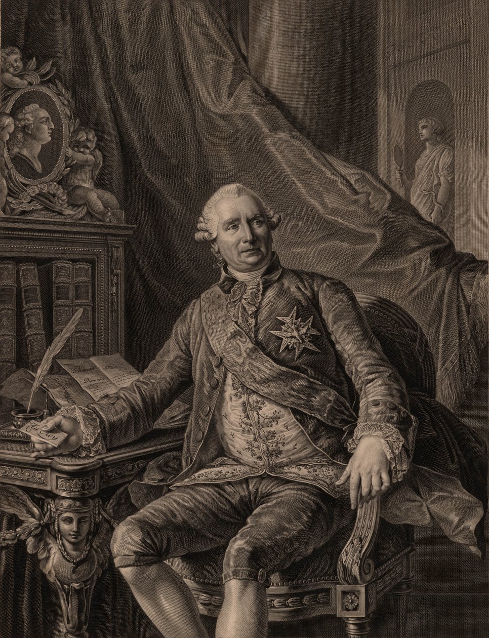 Charles Gravier, greve av Vergennes 1717-1787, 1774. av Antoine François Callet