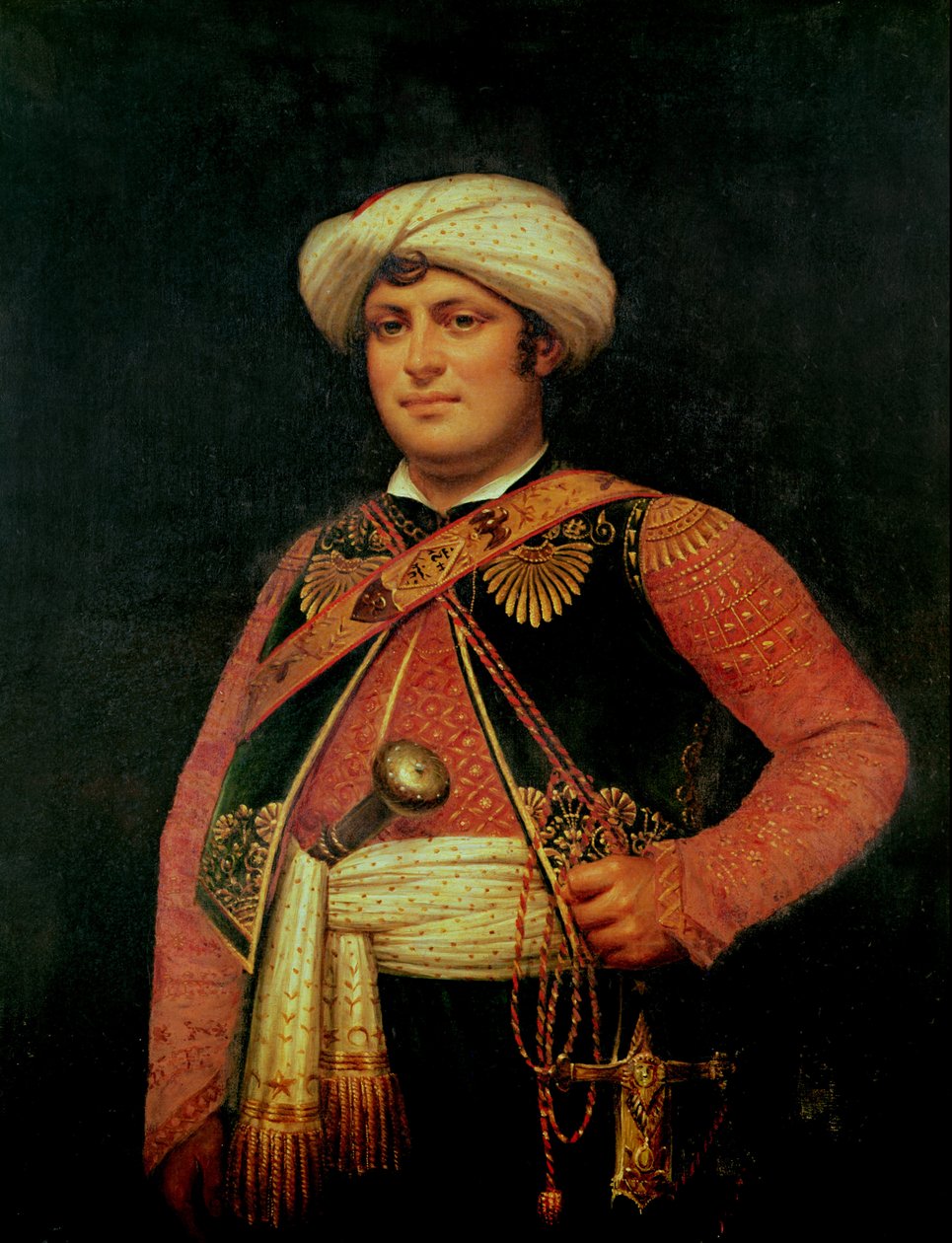 Roustan (1780-1845) (olje på lerret) av Antoine Jean (attr. to) Gros