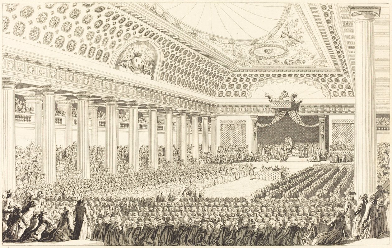 Åpningen av generalstatene i Versailles, 5. mars 1789 av Antoine Jean Duclos after Charles Monnet