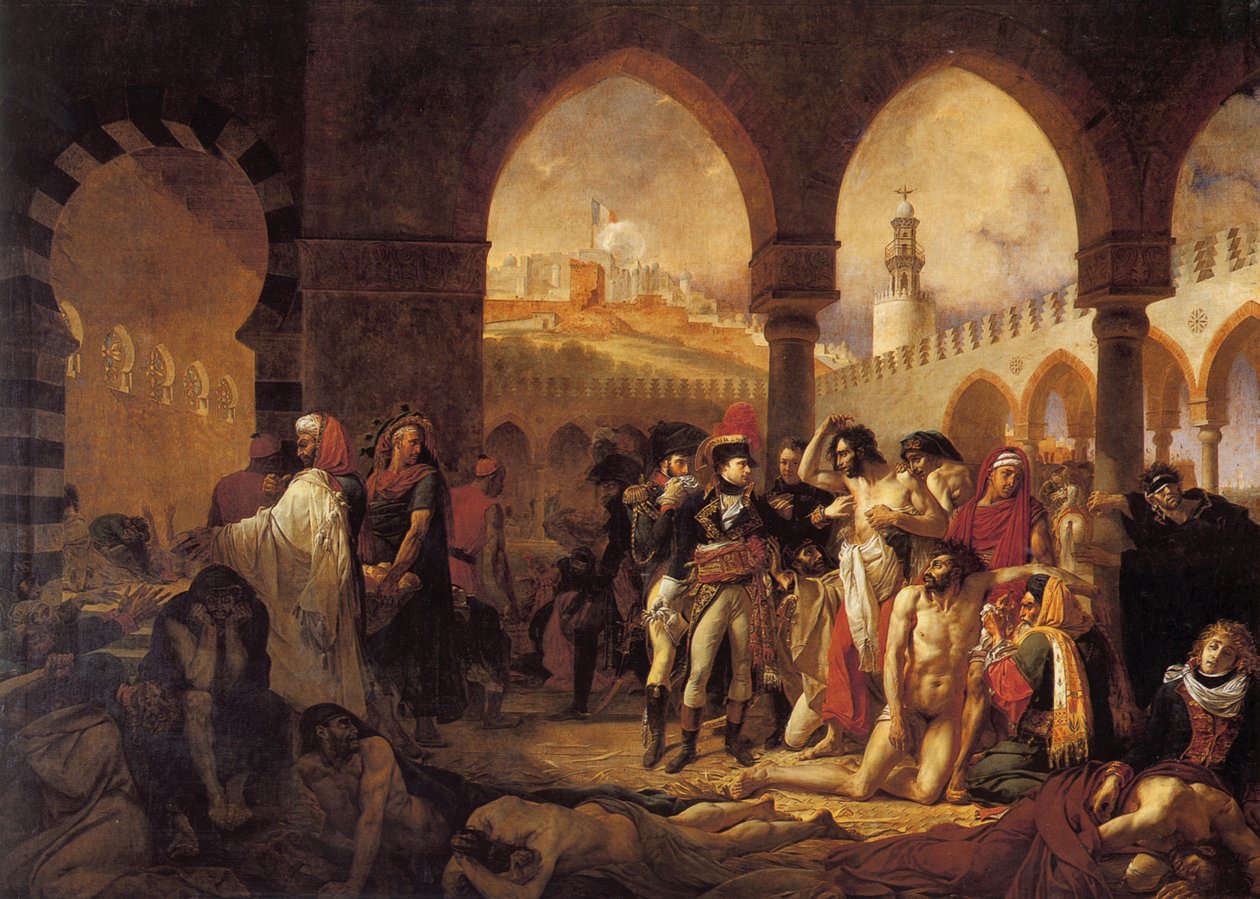 Bonaparte besøker Pesthouse i Jaffa av Antoine Jean Gros