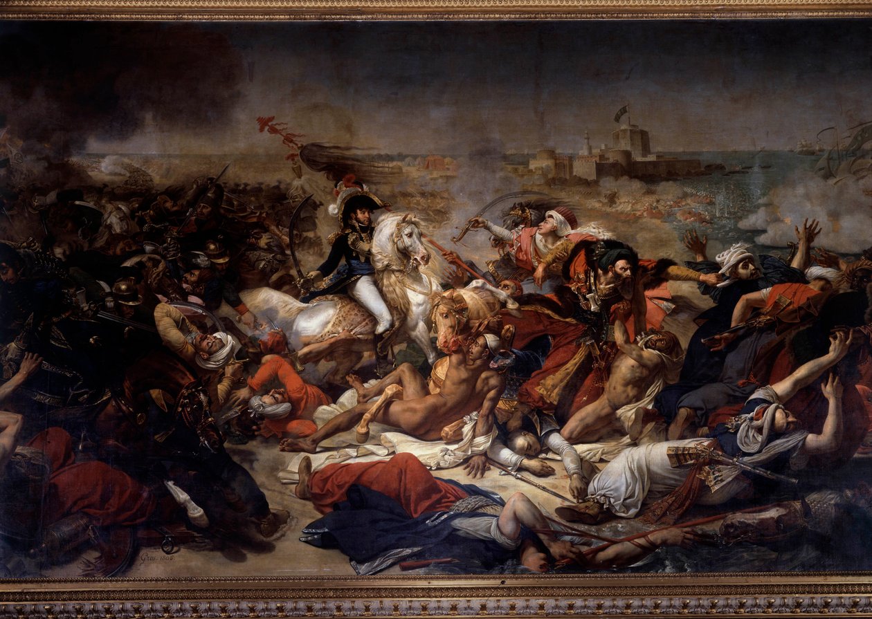Kampanje (ekspedisjon) av Egypt (1798-1801): Joachim Murat (1767-1815) under slaget ved Aboukir 25. juli av Antoine Jean Gros