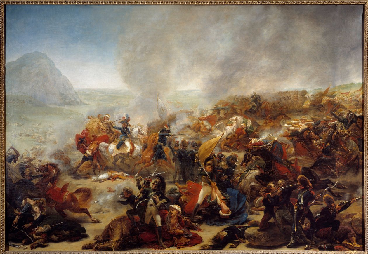 Kampanje (ekspedisjon) av Egypt (1798-1801): "" Slaget ved Nasaret den 08.04.1799""" Dette slaget så seieren til general Jean Andoche Junot (Jean-Andoche) (1771-1813). Maleri av Antoine Jean Gros (1771-1835) 1801 søn. 1,35x1,95 m Nantes, Musee des B av Antoine Jean Gros