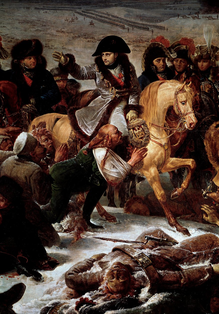 Kampanje av Preussen og Polen (1806-1807): "" Napoleon I (1769-1821) på slagmarken til Eylau den 9/02/1807"" Detalj. Maleri av Antoine Jean Gros (1771-1835) 1808 Søn. 5,21x7,84 m Paris, Musée du Louvre av Antoine Jean Gros
