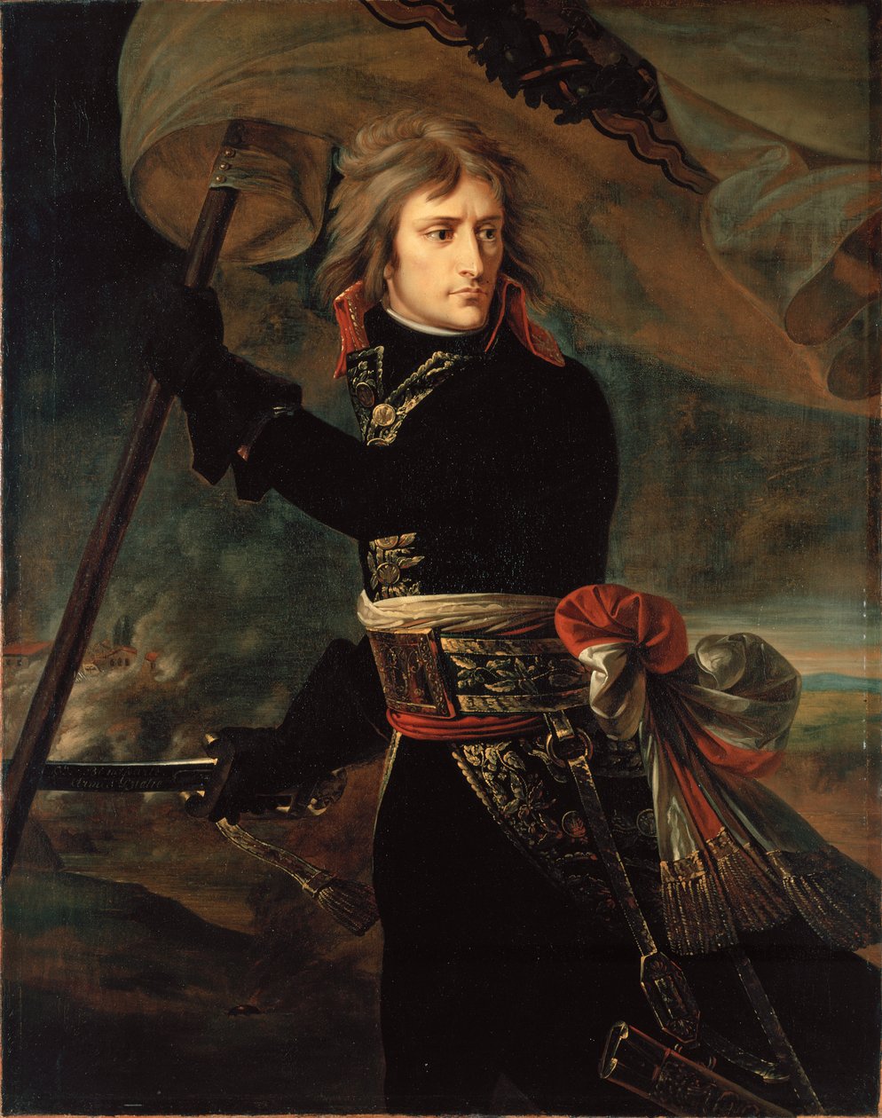 Napoleon Bonaparte på broen ved Arcole av Antoine Jean Gros