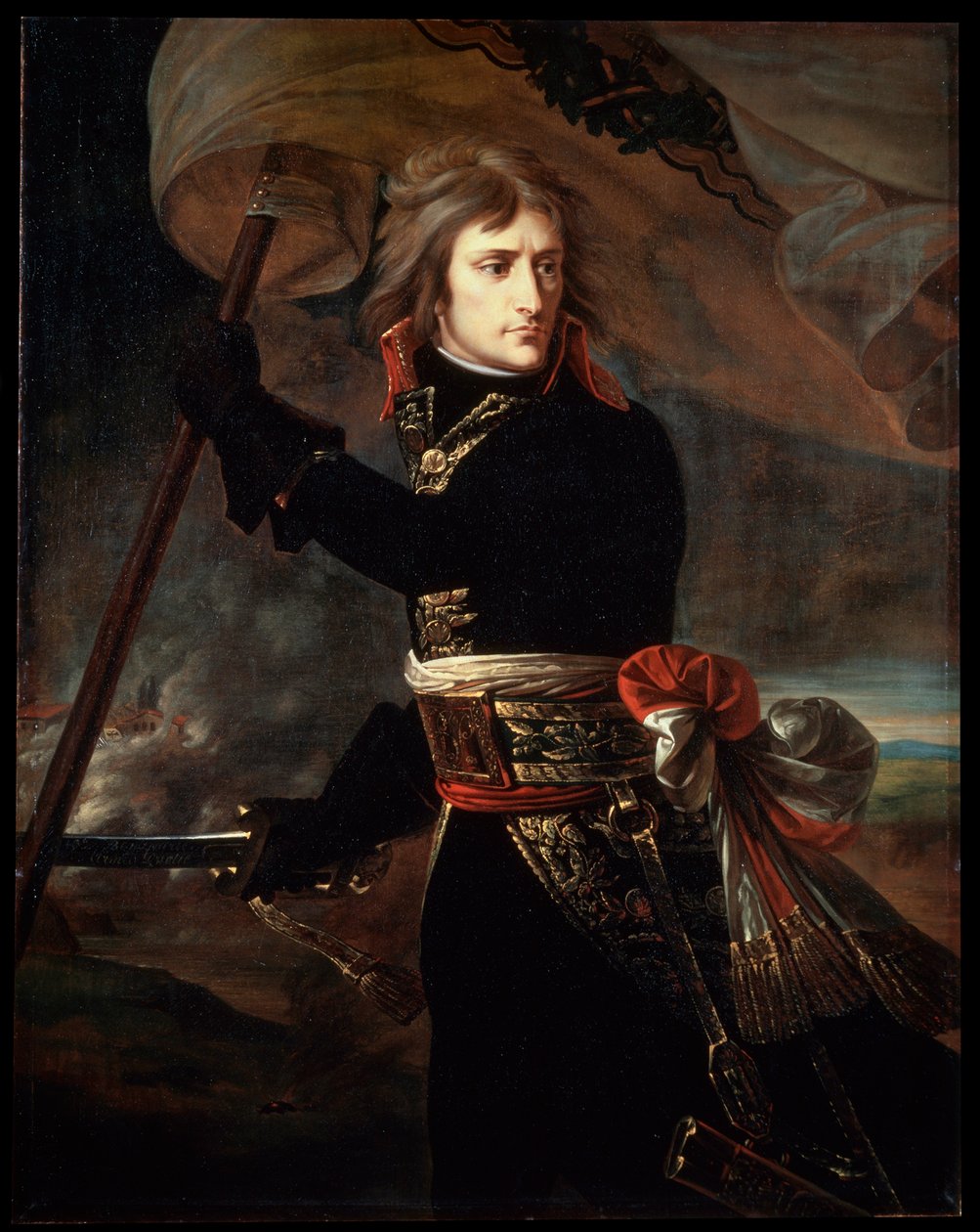 Napoleon Bonaparte på broen ved Arcole, 1797. av Antoine Jean Gros