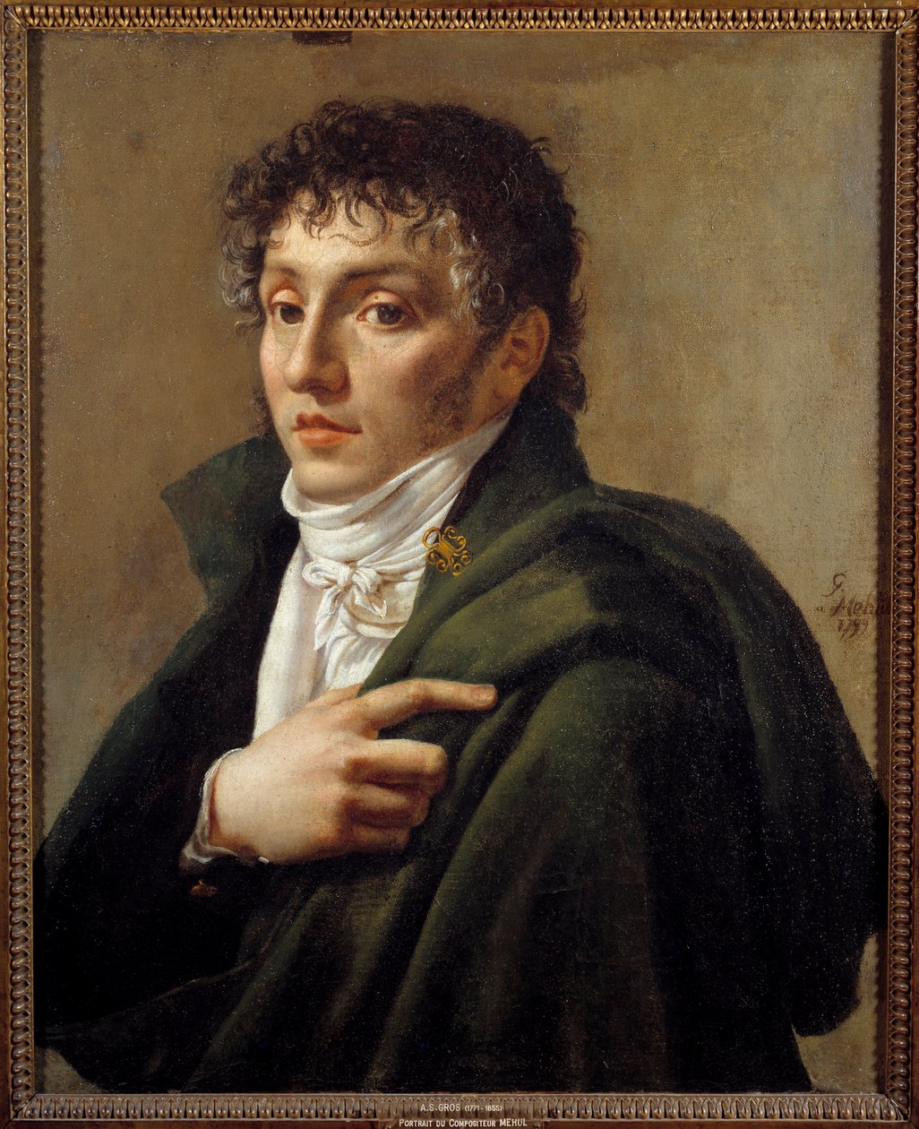 Portrett av komponisten Etienne Mehul (1763-1817) Maleri av Antoine Jean Gros (1771-1835) 1799 Søn. 0,65x0,53 m Paris, Musee Carnavalet av Antoine Jean Gros