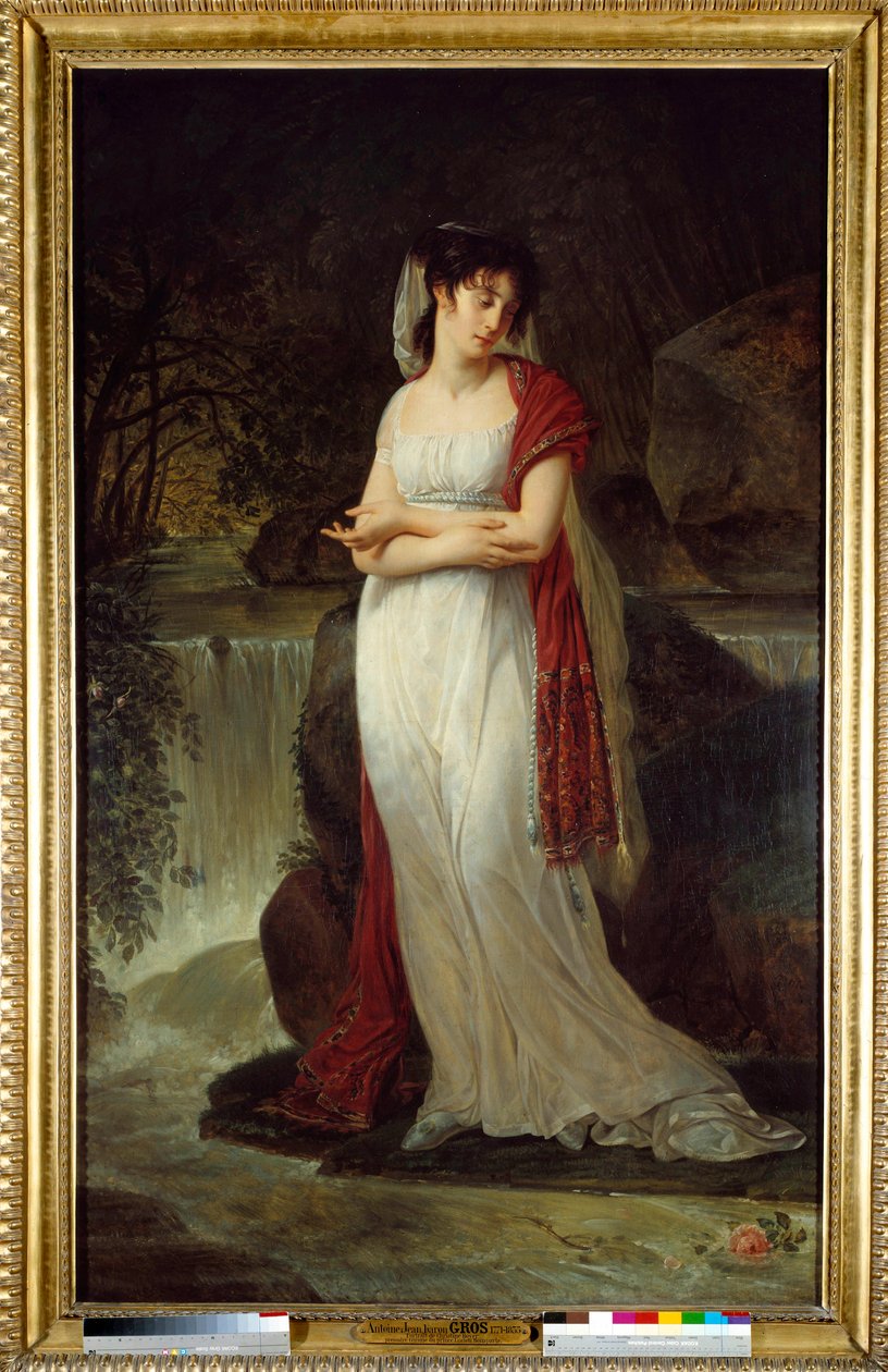 Posthumt portrett av Christine Boyer (1776-1800) Første kvinne av Lucien Bonaparte Maleri av Antoine Jean Gros (1771-1835) Søn fra 1800-tallet. 2,14x1,34 m. av Antoine Jean Gros