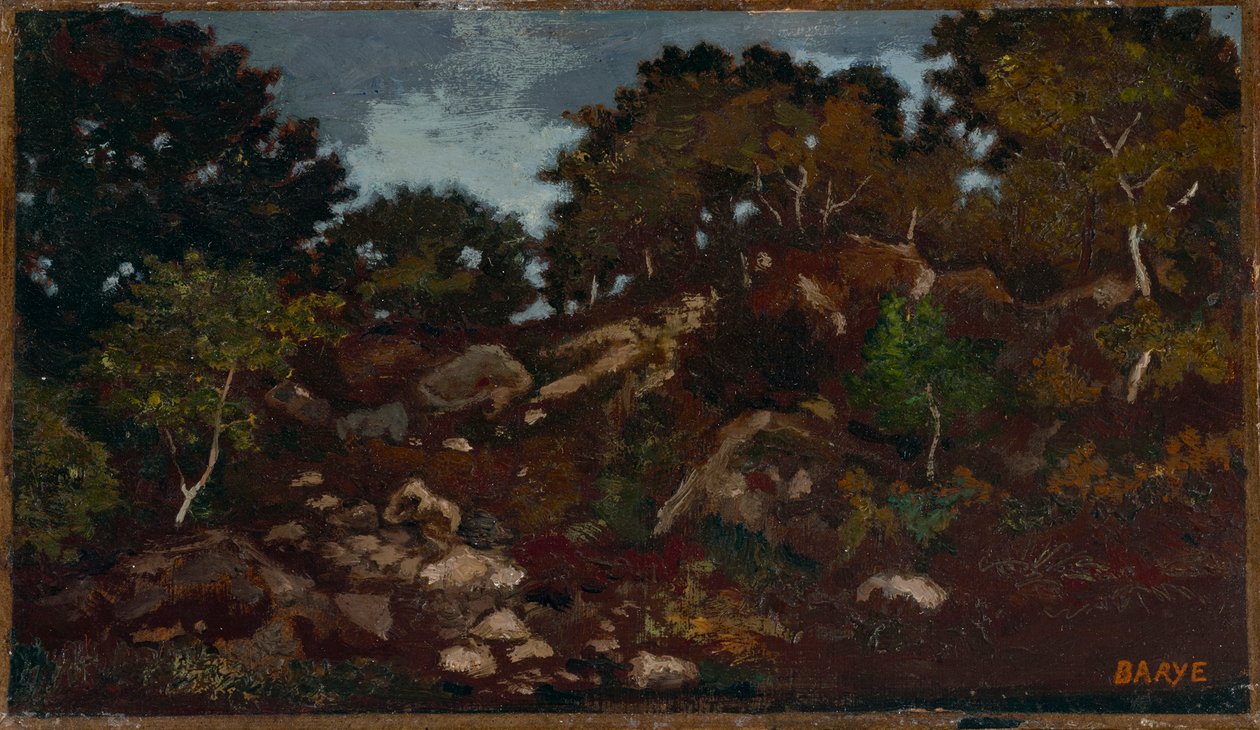 Steiner i Fontainebleau-skogen av Antoine Louis Barye