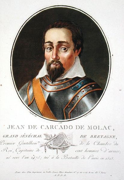Jean de Carcado de Molac (ca. 1475-1525), gravert av Ride av Antoine Louis Francois (after) Sergent Marceau