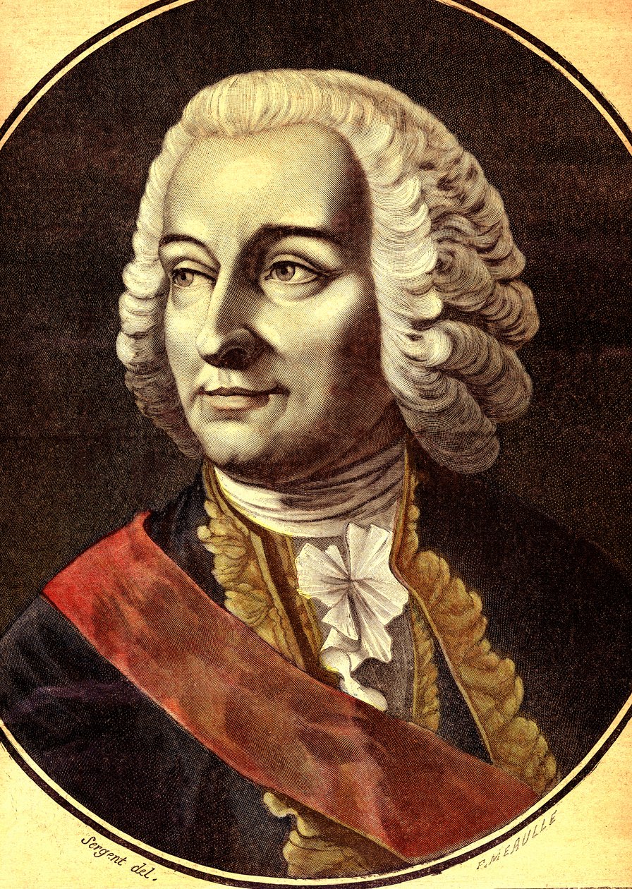 Joseph François, markis av DUPLEIX (gravering) av Antoine Louis Francois (after) Sergent Marceau