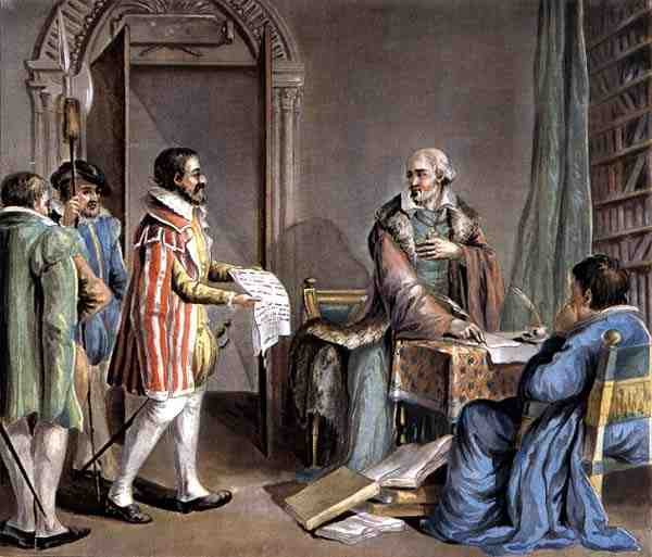 Jean Hennuyer (f1497) Biskop av Lisieux, redder hugenottenes liv i bispedømmet sitt, gravert av Roger av Antoine Louis Francois (after) Sergent Marceau
