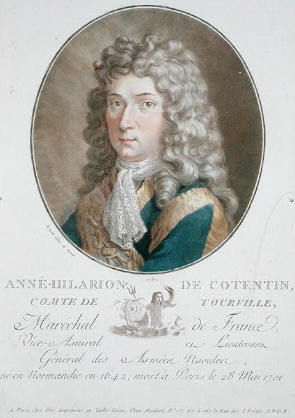 Anne-Hilarion de Cotentin (1642-1701) greve av Tourville av Antoine Louis Francois Sergent Marceau