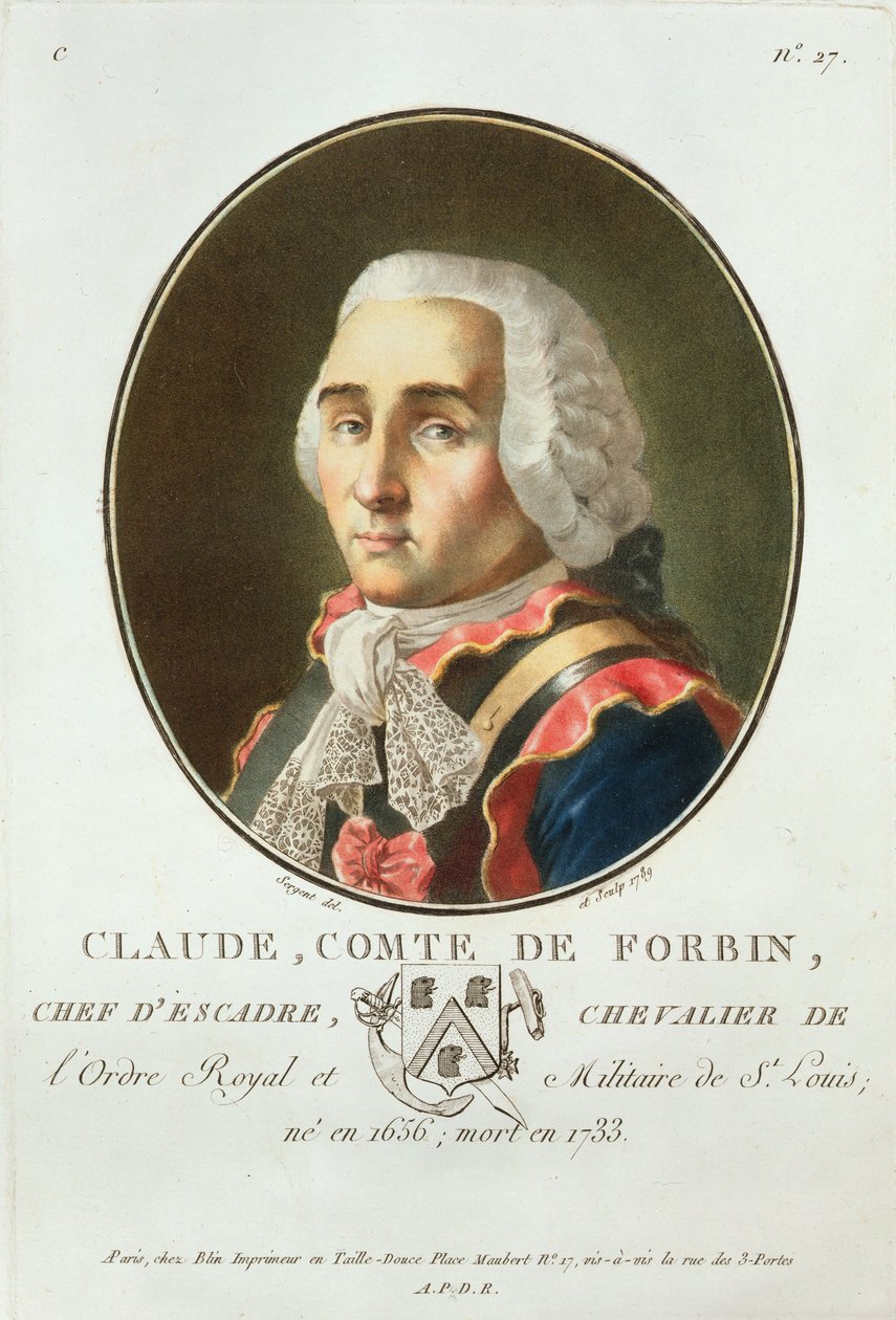 Claude (1656-1733) Comte de Forbin, 1789, fra 