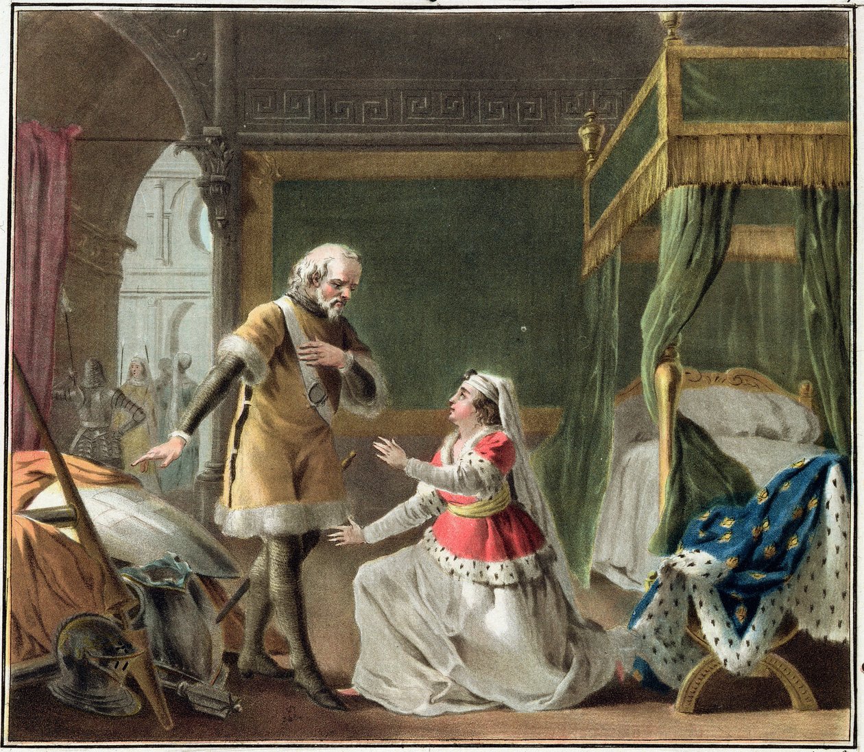 Den heroiske hengivenheten til Marguerite av Provence (1219-95) 1787 av Antoine Louis Francois Sergent Marceau