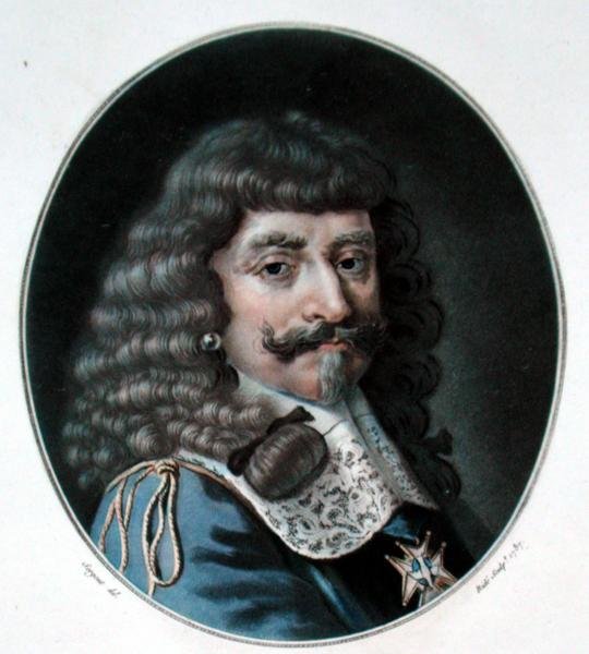 Henry av Lorraine, 1. grev av Harcourt (1601-66), gravert av Ride, 1787 av Antoine Louis Francois after Sergent Marceau