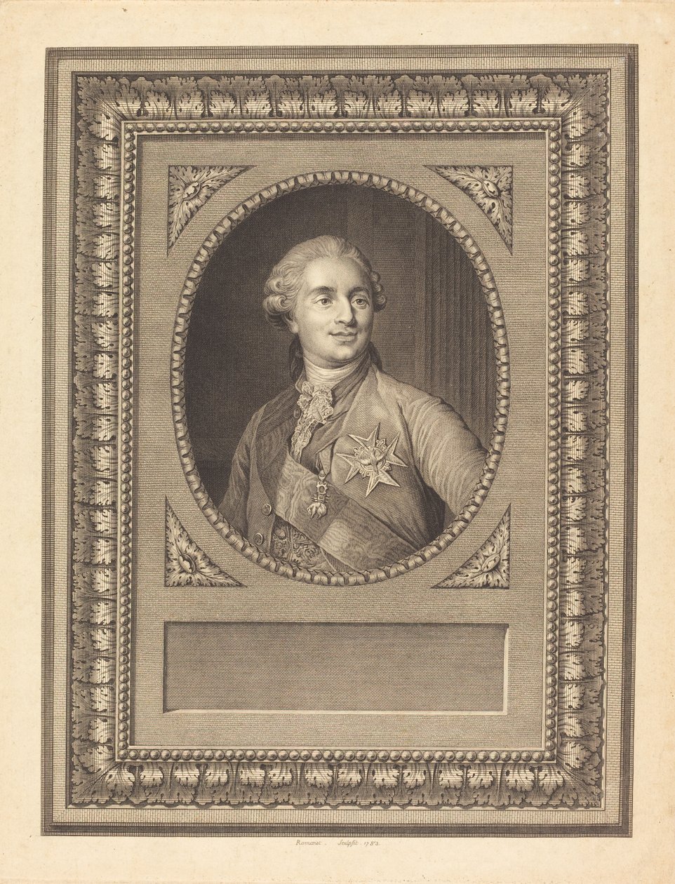 Louis XVI, konge av Frankrike av Antoine Louis Romanet after Joseph Siffred Duplessis