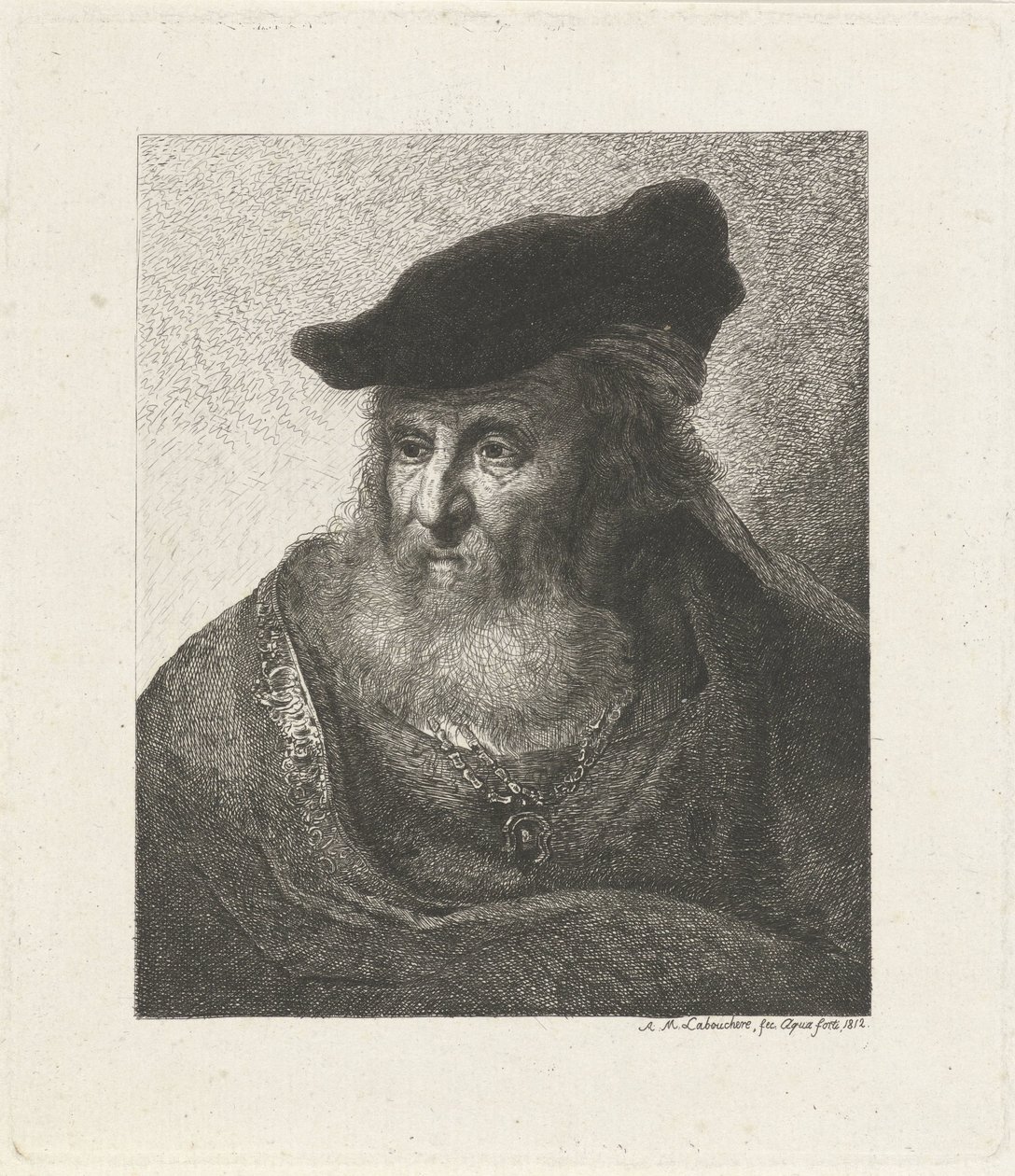 Portrett av en rabbiner av Antoine Marie Labouchere