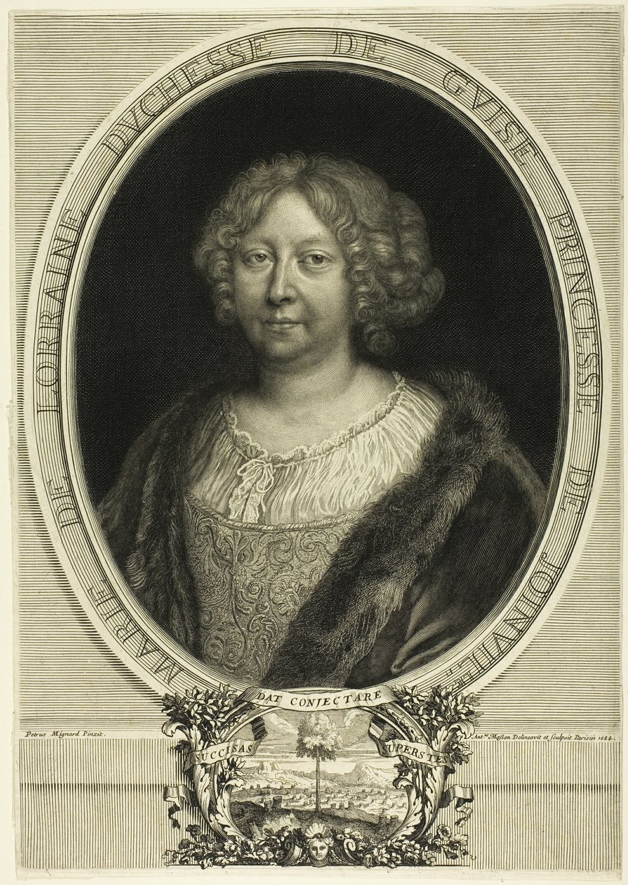 Marie de Lorraine, hertuginne av Guise, prinsesse av Joinville av Antoine Masson
