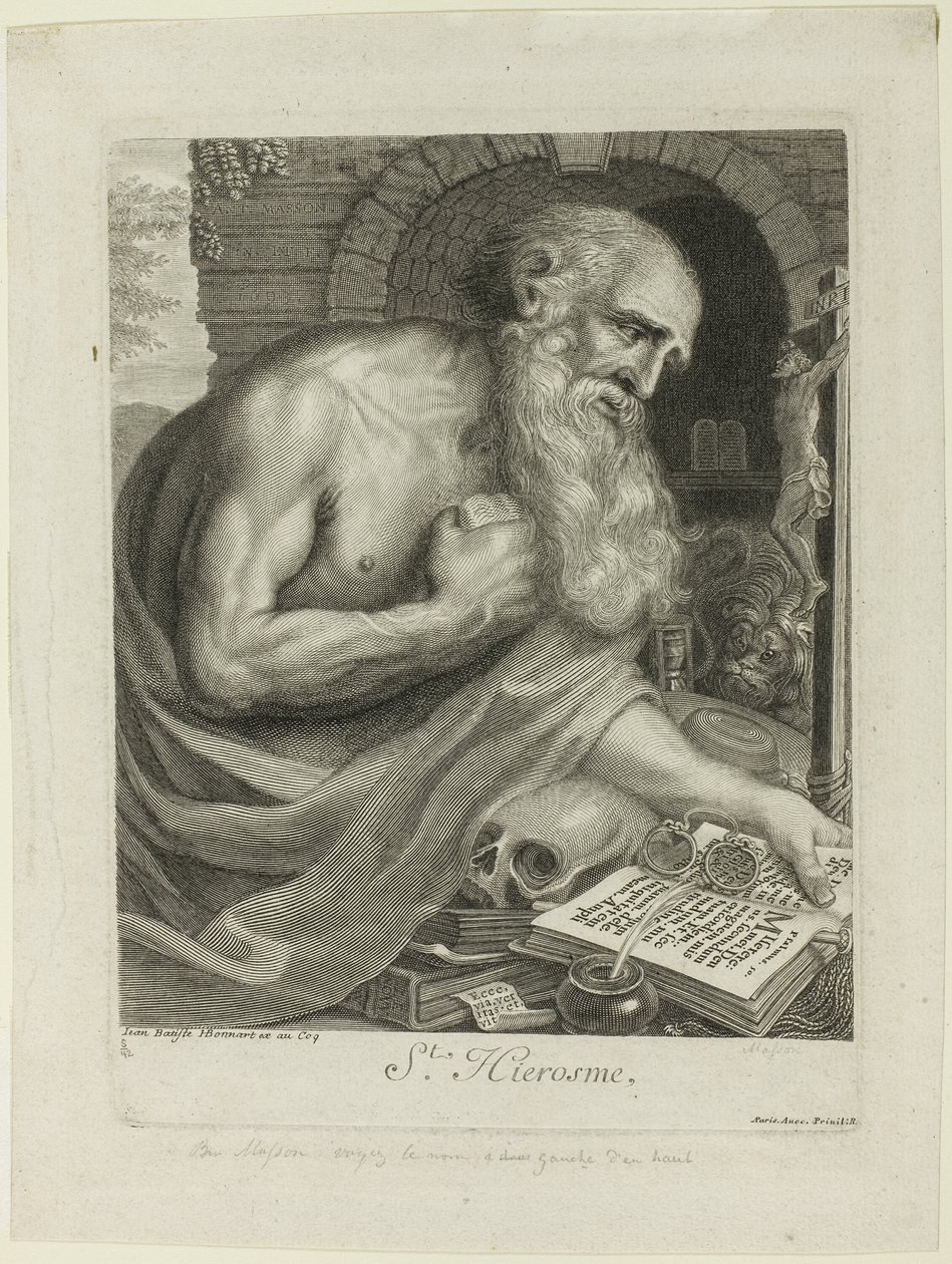 Den hellige Jerome av Antoine Masson