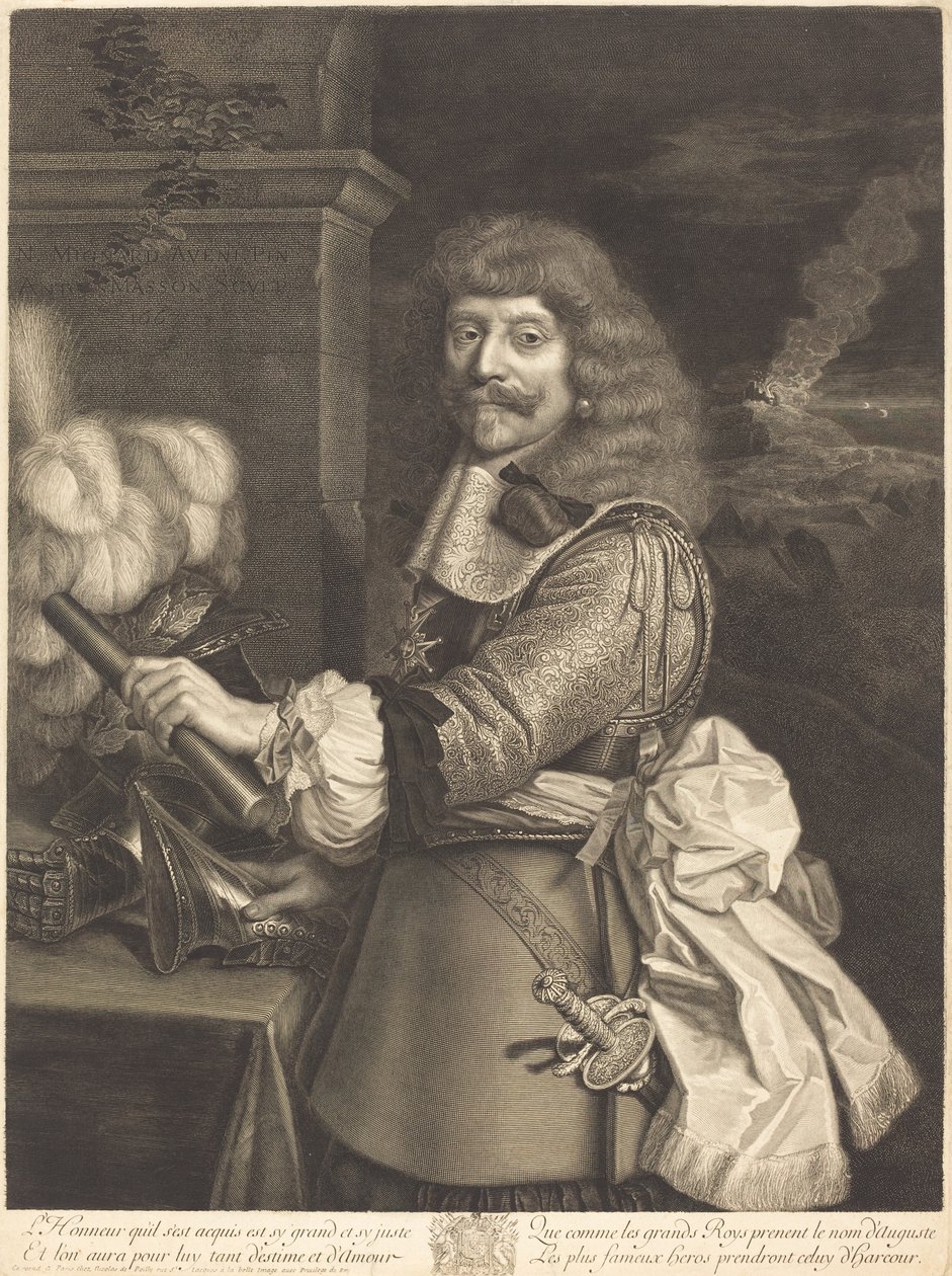 Henrik av Lorraine av Antoine Masson after Nicolas Mignard