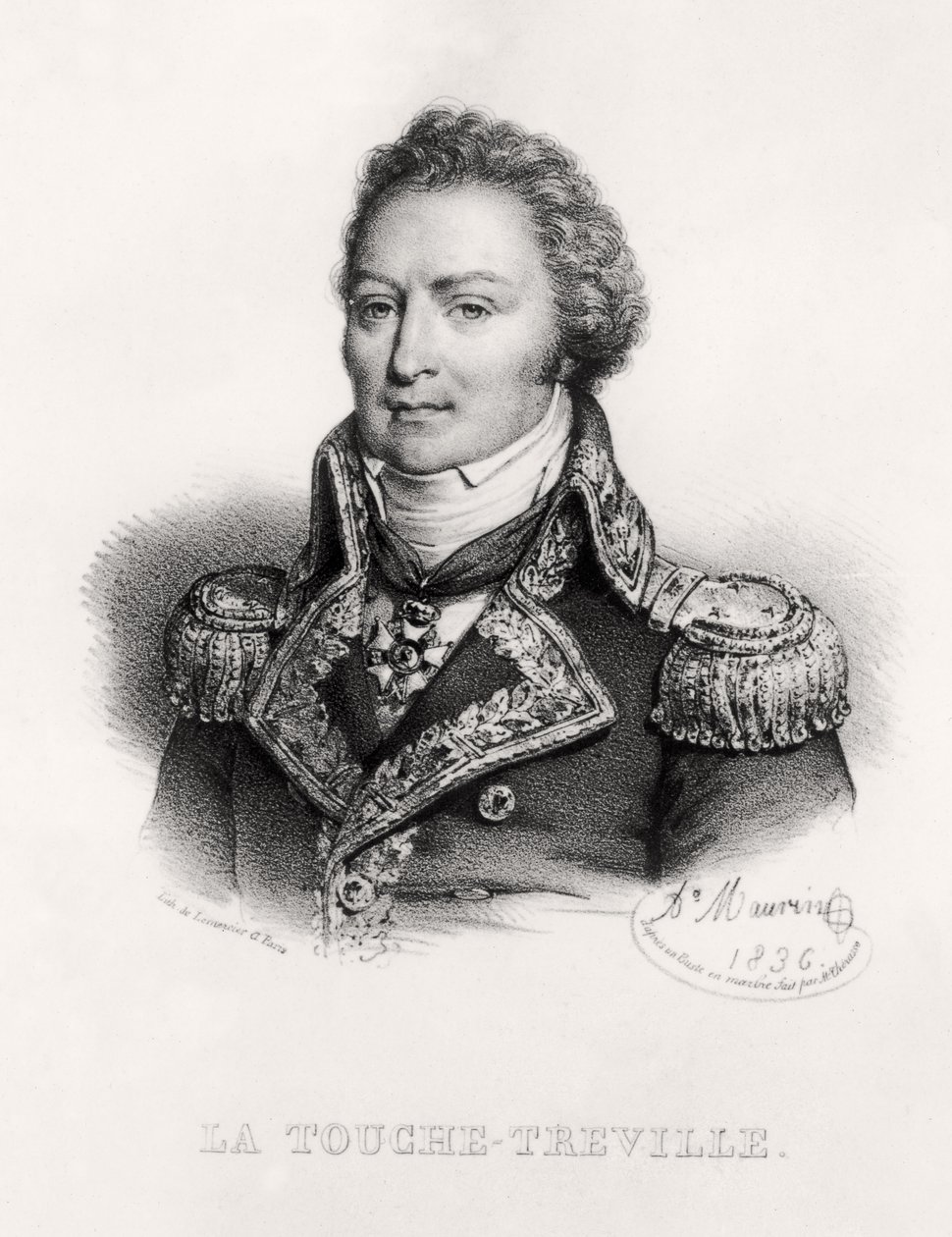Portrett av Louis-René Madelaine Le Vassor, greve av La Touche-Tréville av Antoine Maurin