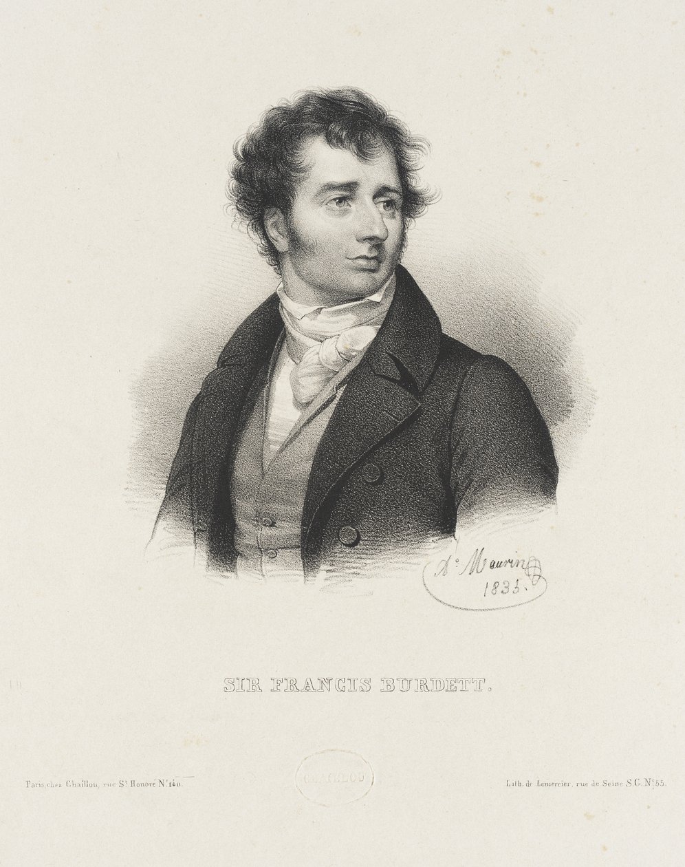Sir Francis Burdett av Antoine Maurin