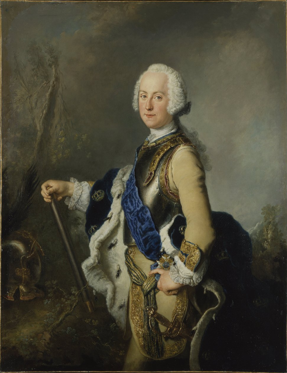 Adolphe Frederic de Suede - Portrett av Adolph Frederick av Antoine Pesne