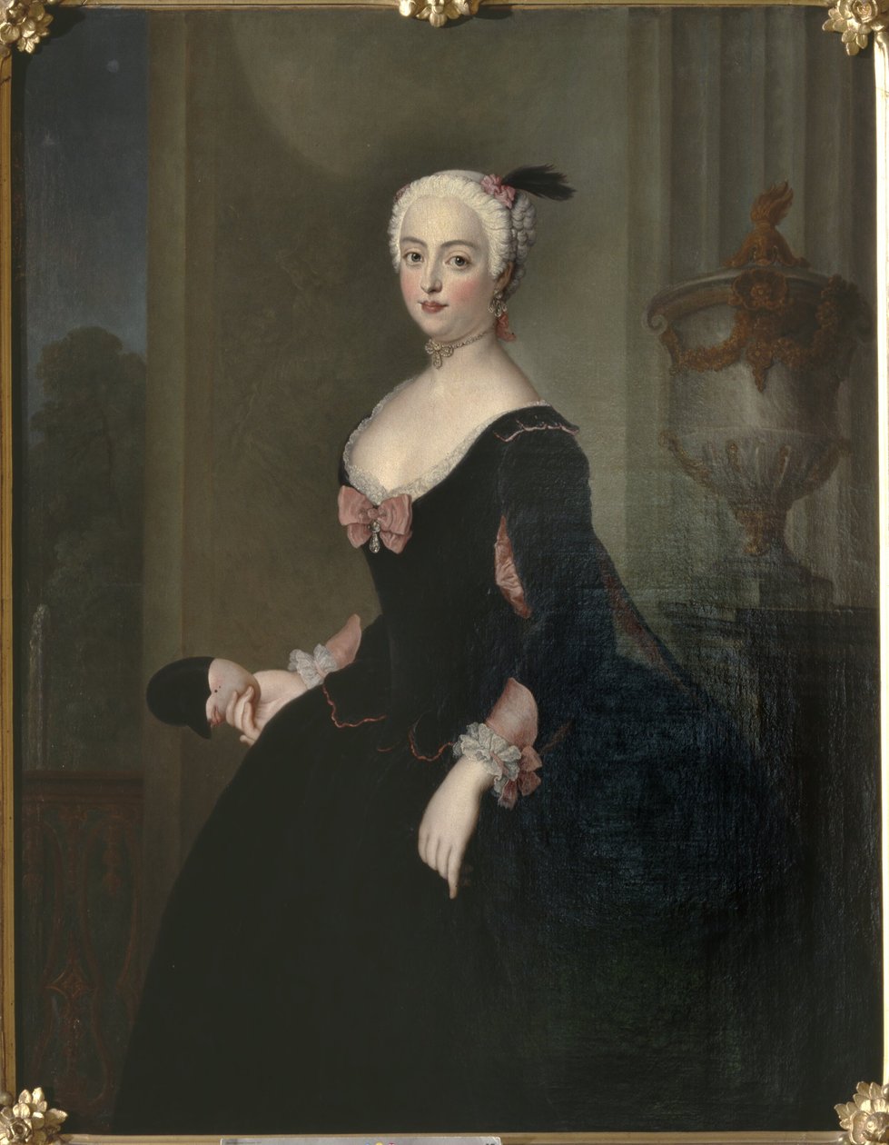 Anna Elisabeth von der Schulenburg, 1720-1741, født von Arnim-Boytzenburg, grevinne, prøyssisk hoffdame av Antoine Pesne