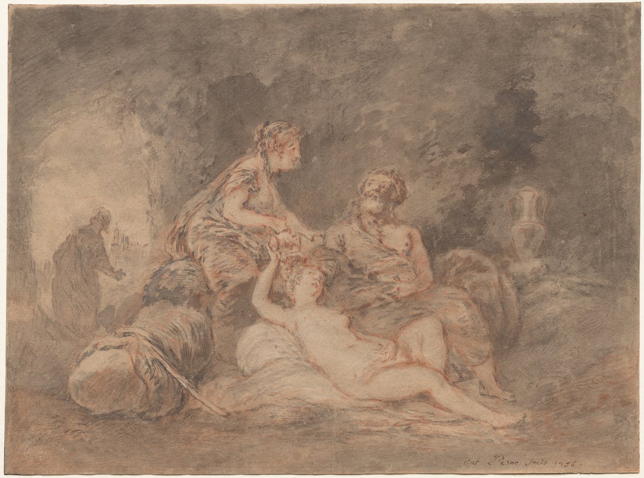 Lot og hans døtre av Antoine Pesne