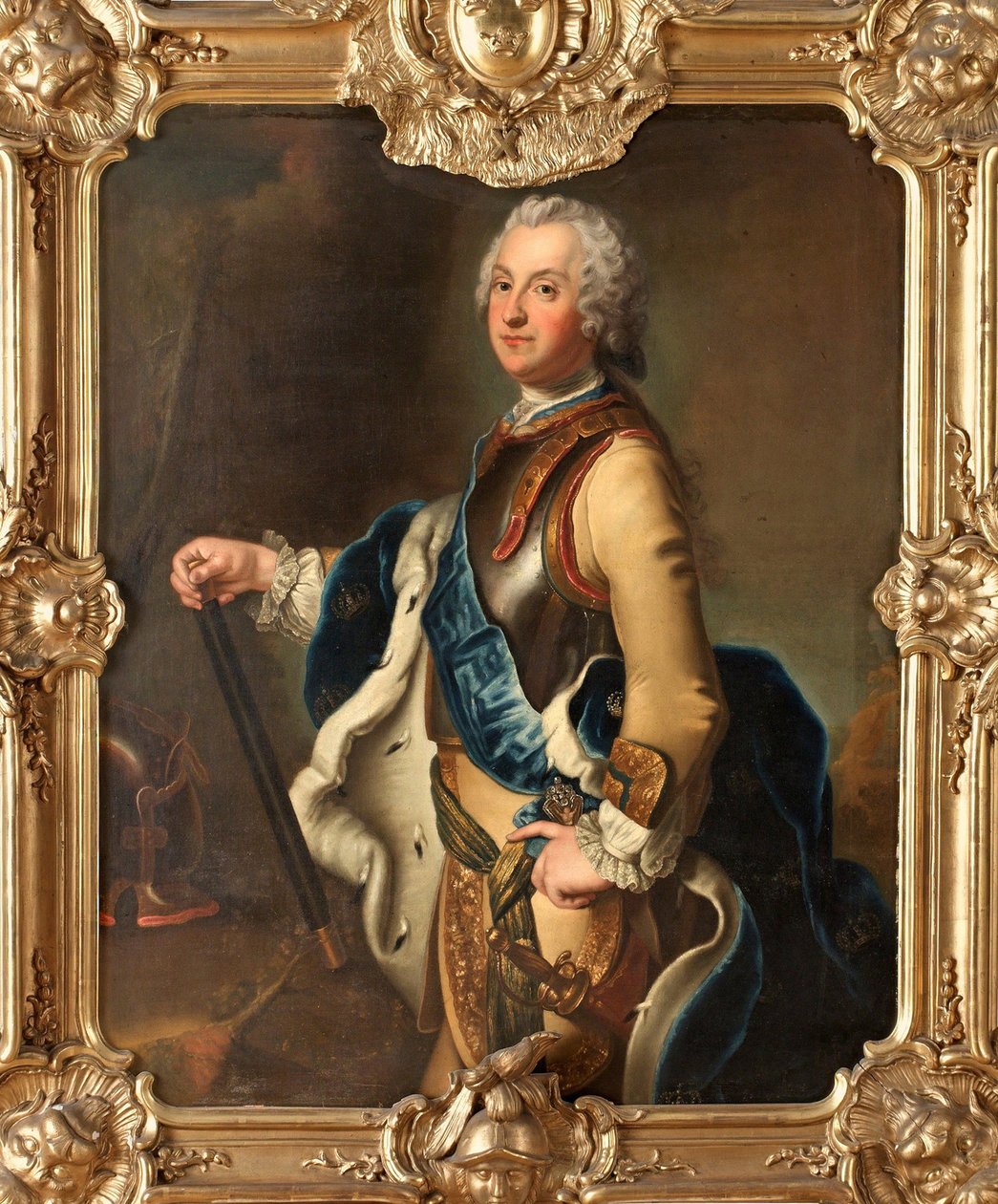 Portrett av Adolph Frederick, kronprins av Sverige av Antoine Pesne