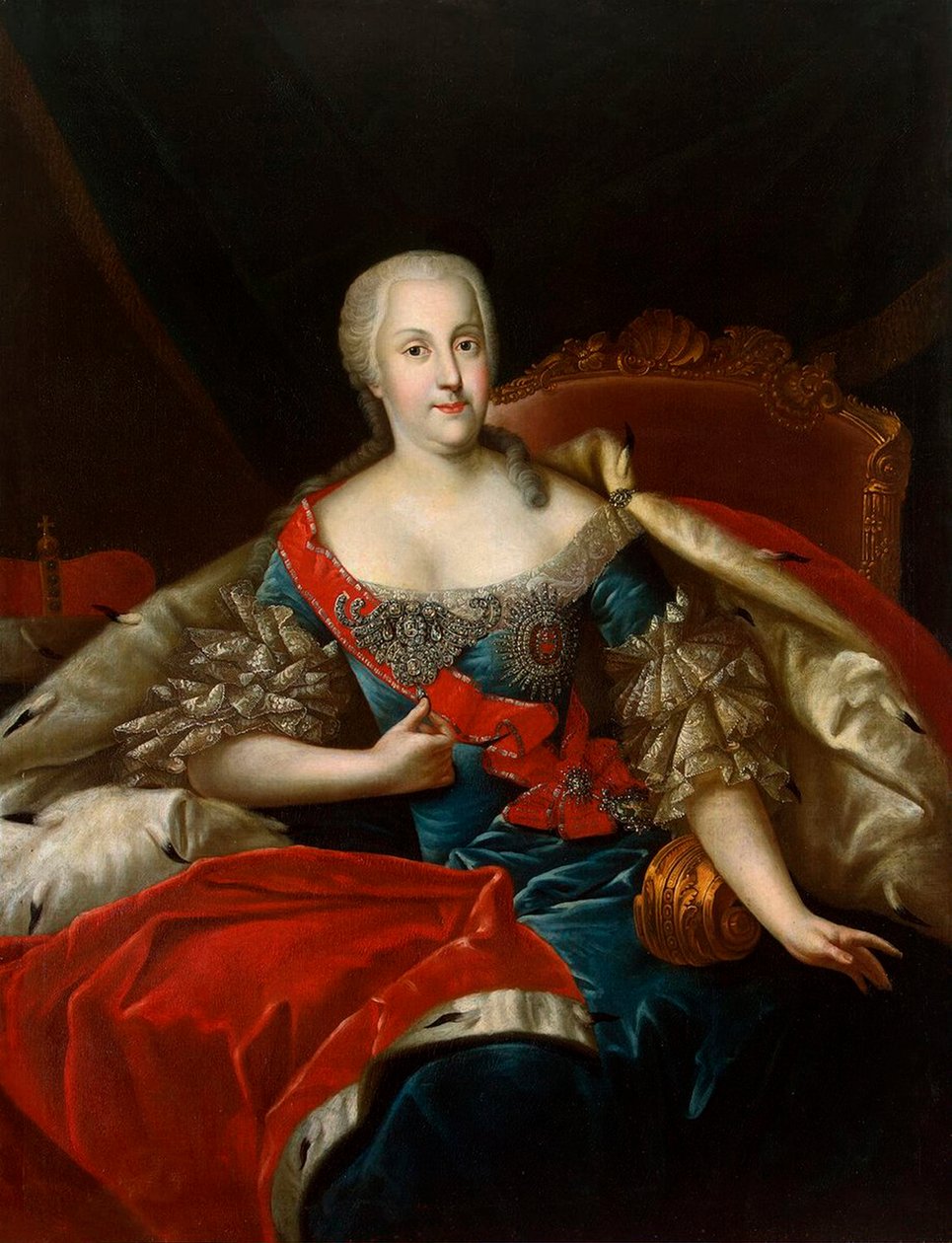 Portrett av Johanna-Elizabeth, kurfyrste av Anhalt-Zerbst