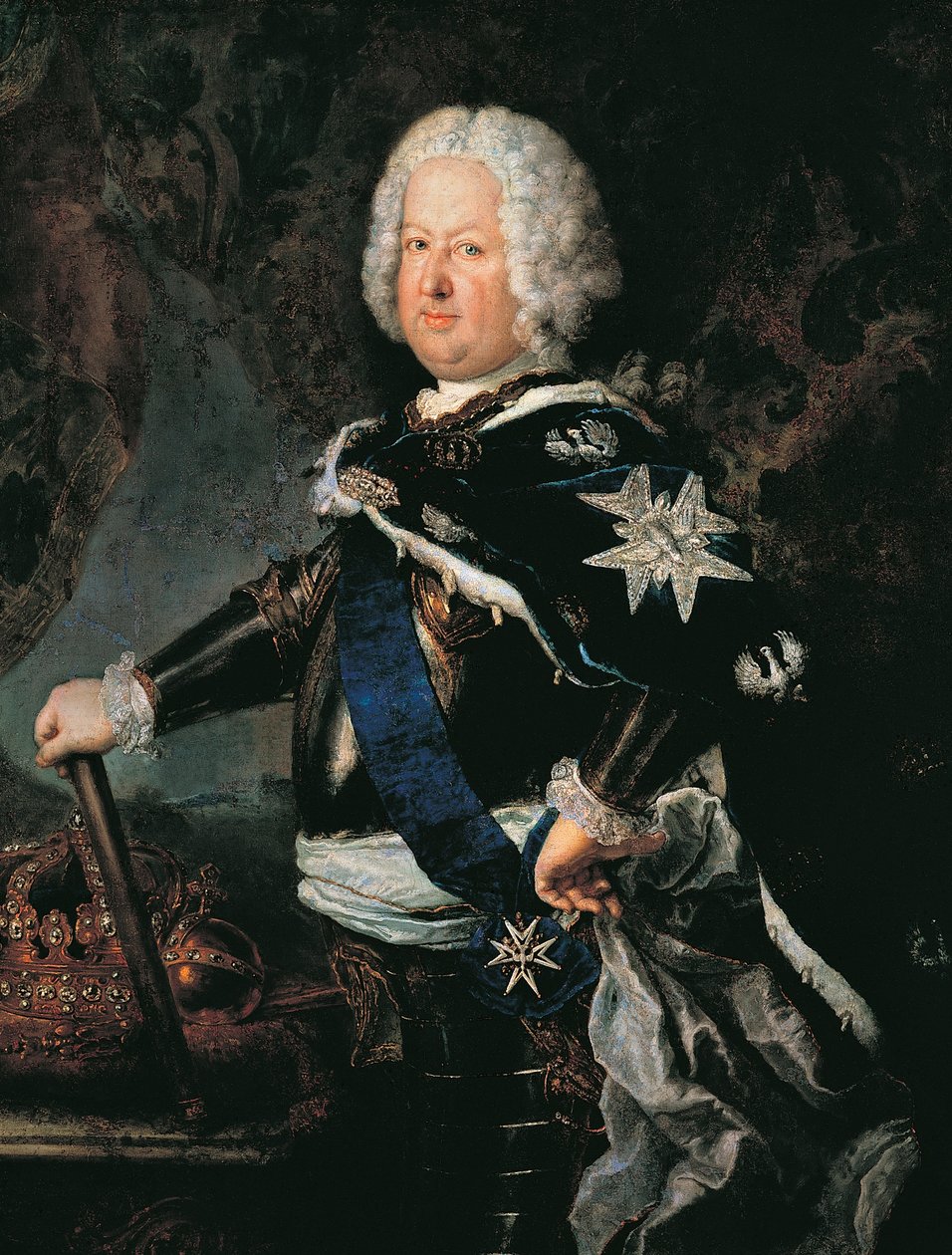 Portrett av Stanislaw I Leszczynski (Lviv av Antoine Pesne