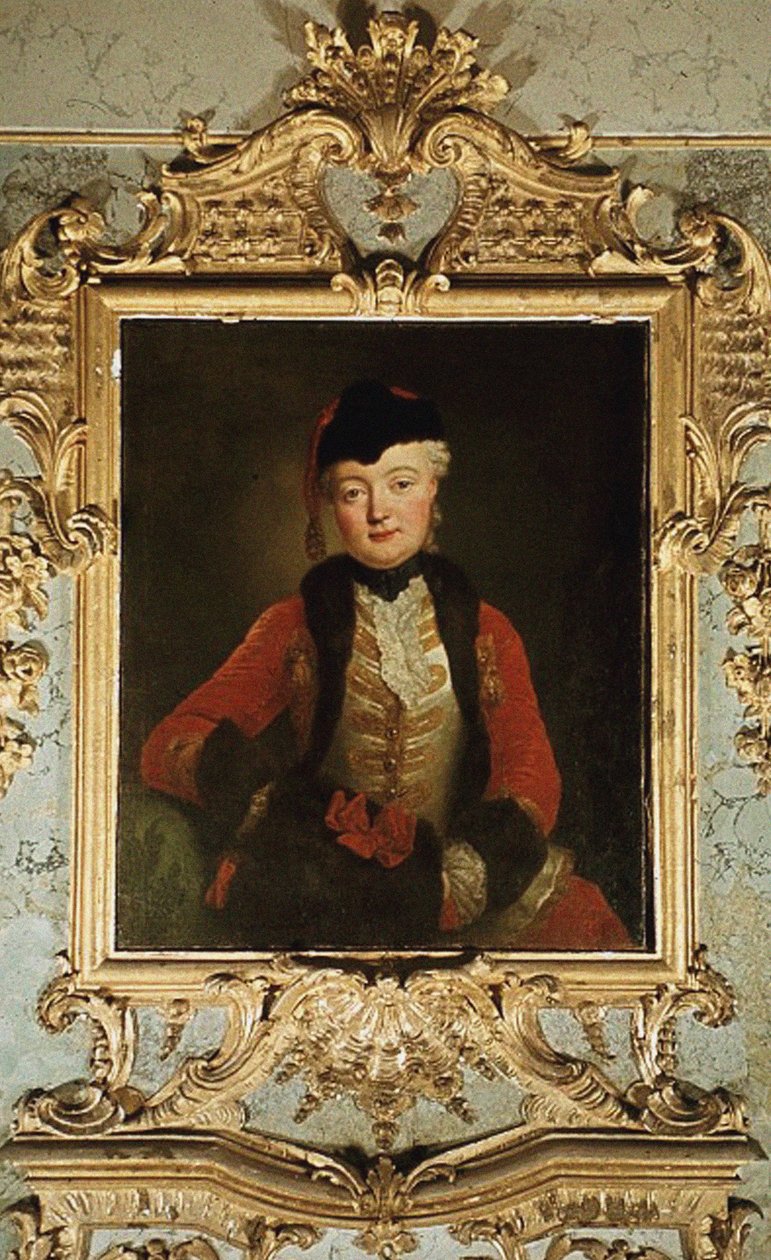 Portrett av Wilhelmine Dorothee von der Marwitz 1718-1787, ca. 1739 av Antoine Pesne