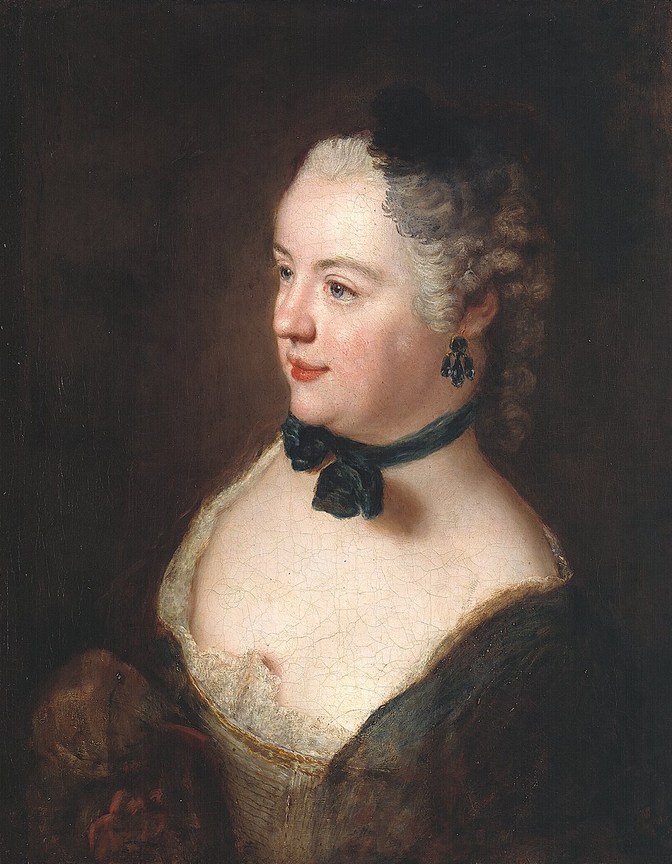 Portrett av en ung kvinne av Antoine Pesne