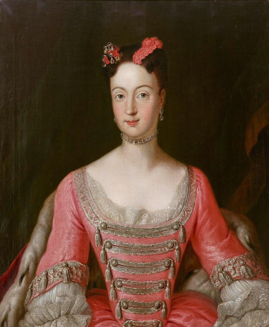 Prinsesse Wilhelmine av Preussen (1709-1758), markgrevin av Brandenburg-Bayreuth - Antoine Pesne (1683-1757). Olje på lerret Dimensjon : 79,5x65,5 cm Privat samling av Antoine Pesne