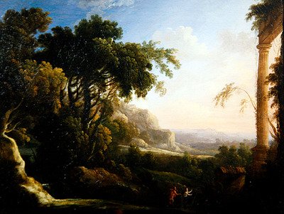 Pan og Syrinx (olje på lerret) av Antoine Pierre the Younger Patel