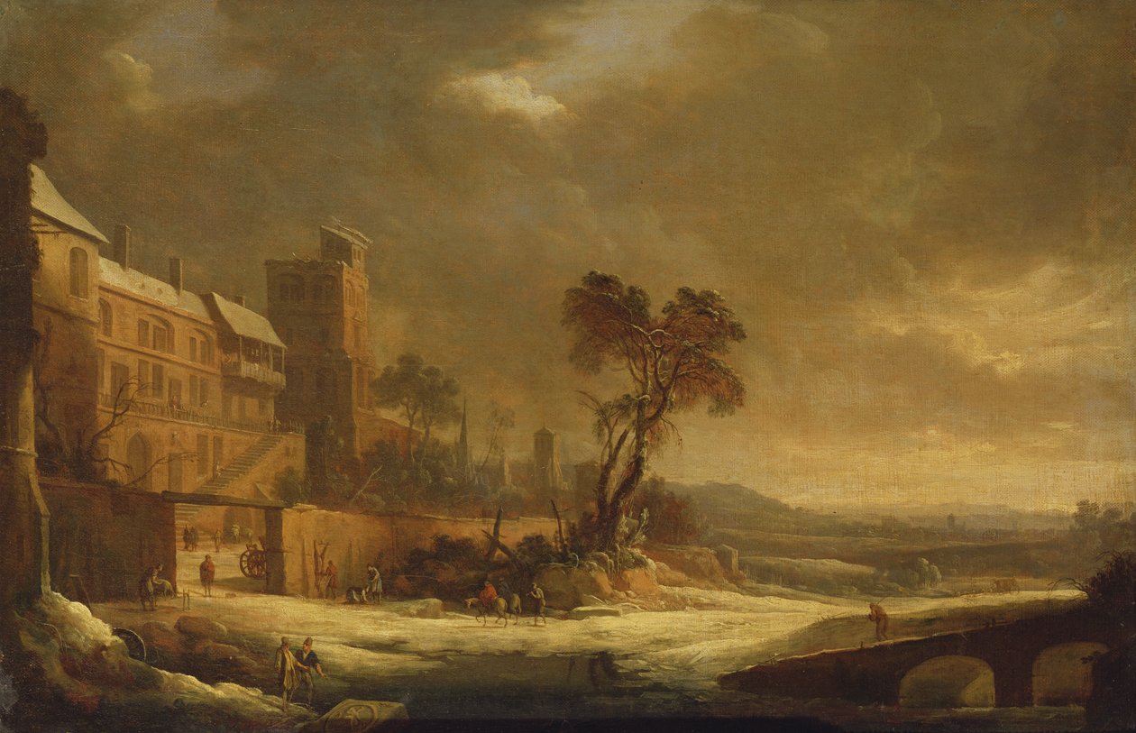 Januar måned, Snøeffekt, 1699 av Antoine Pierre the Younger Patel