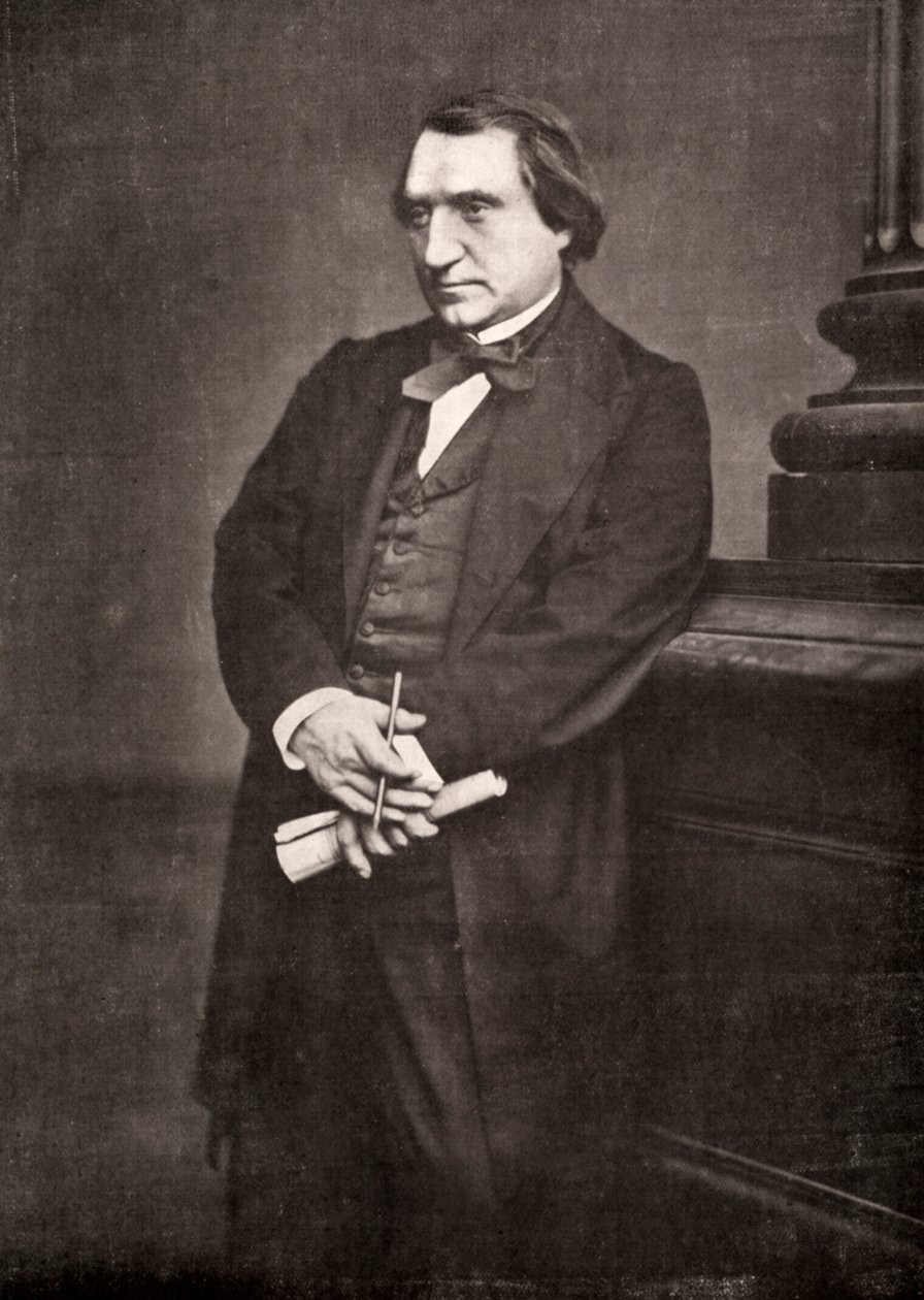 Ernest Renan, fransk filosof og forfatter, 1800-tallet av Antoine Samuel Adam Salomon