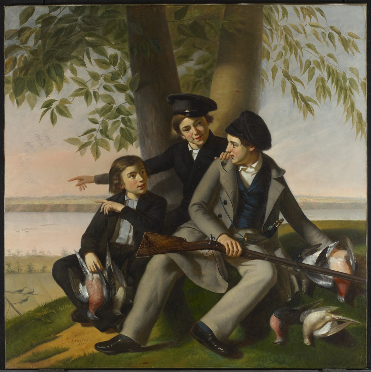 Passasjerduejakten, 1853 av Antoine Sebastien Plamondon