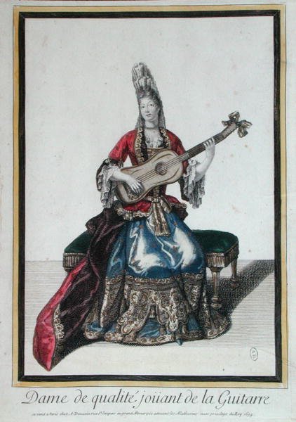 Dame som spiller gitar av Antoine Trouvain